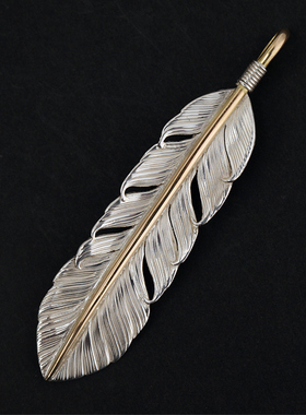 灵作金骨羽毛狗熊手打款式银饰