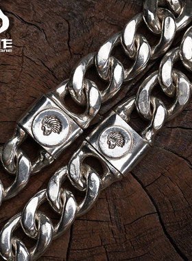 灵作银饰纯手工制作925纯银粗犷