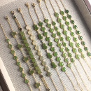和田玉手链多宝水晶天然玉石渐变糖玉S925纯银手链送证书 多款