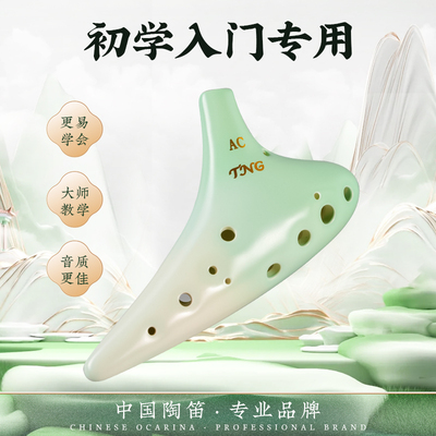 tng陶笛 12孔AC调初学者专业演奏型乐器小学生专用十二孔中音C调
