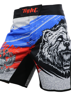 MMA搏击运动定制速干UFC综合格斗训练短裤健身柔术裤子泰拳击跑步