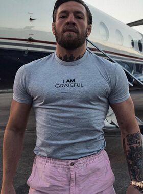 MMA嘴炮UFC康纳麦格雷戈出场健身泰拳短袖T恤武林风格斗训练毒液