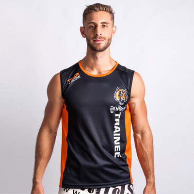 UFC老虎战队运动速干透气泰拳散打搏击格斗无袖MMA训练背心可定制