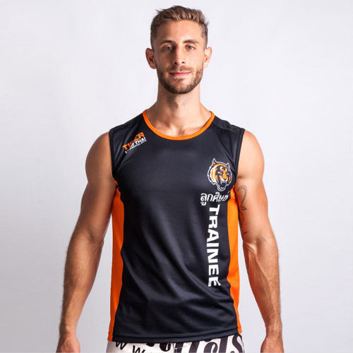UFC老虎战队运动速干透气泰拳散打搏击格斗无袖MMA训练背心可定制