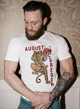 UFC嘴炮康纳麦格雷戈健身老虎泰拳短袖MMA播求搏击格斗训练武林风