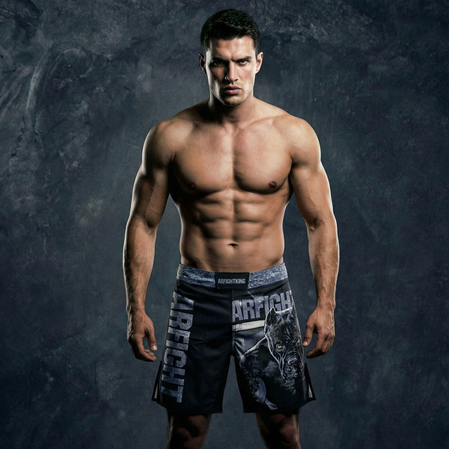 MMA健身搏击格斗运动速干柔术训练短裤男女UFC弹力比赛泰拳击耐磨