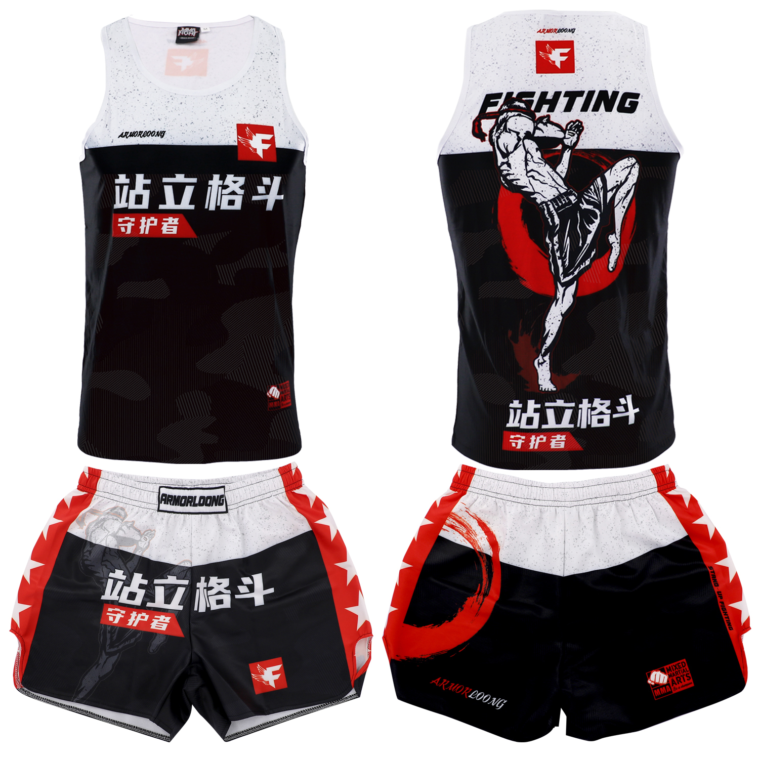 训练服格斗泰拳套装定制拳击服