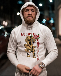 嘴炮康纳麦格雷戈UFC健身老虎套头卫衣男MMA外套搏击格斗训练帽衫