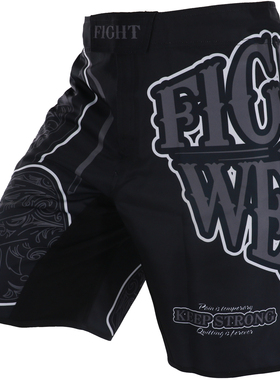 MMA搏击运动站立跑步UFC综合格斗训练短裤健身柔术裤子泰拳肌肉男