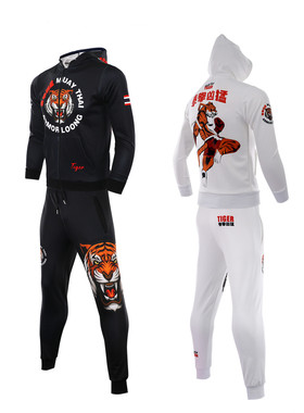 MMA外套装长裤格斗泰拳击服搏击运动UFC训练儿童老虎男女定制卫衣