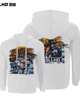 柔猴巴西老虎拳馆速干弹力BBJ运动训练卫衣UFC泰拳击格斗定制外套