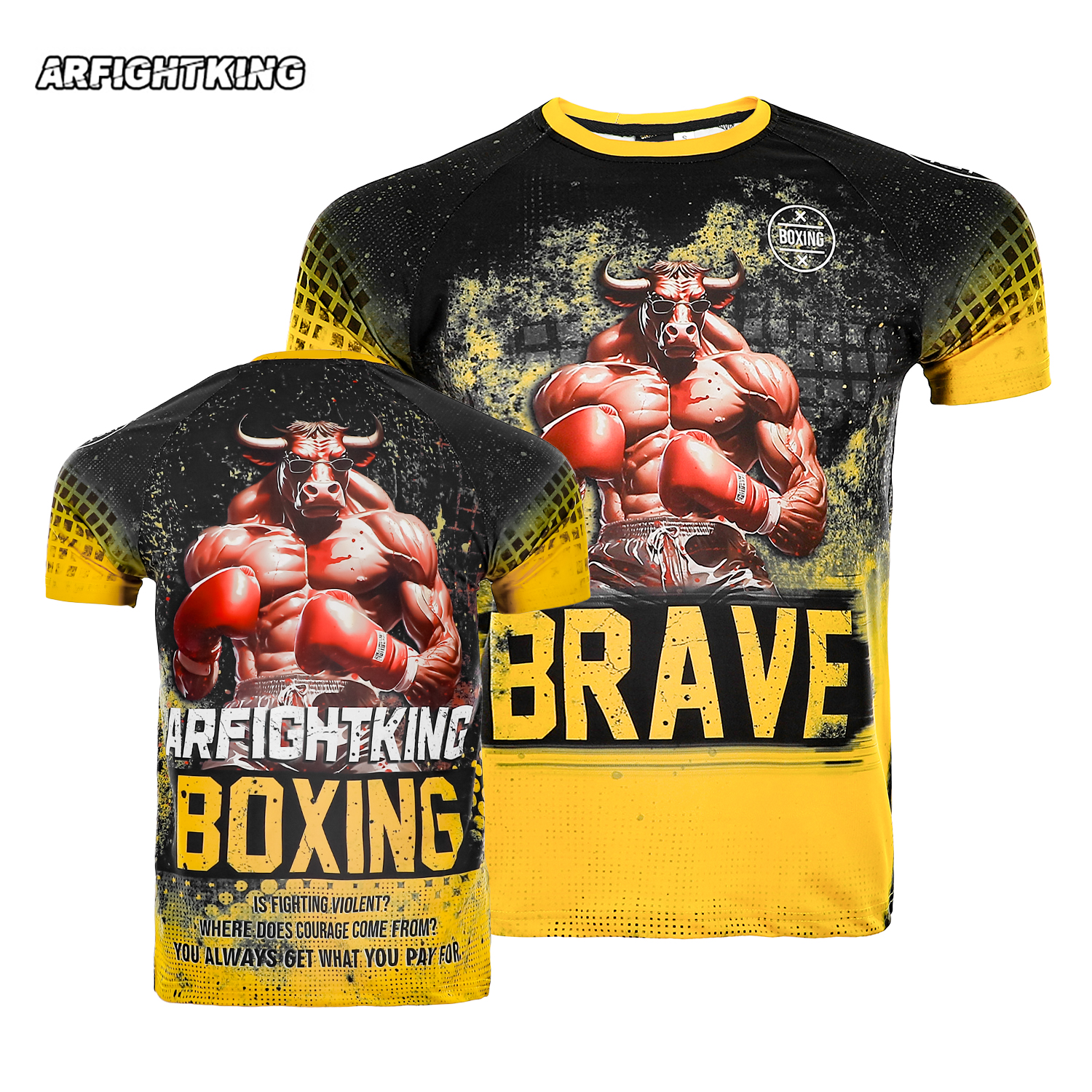 拳击格斗MMA训练搏击UFC速干短袖