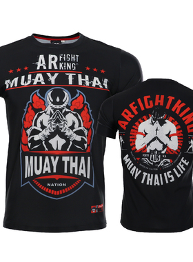 泰拳人生短袖MMA搏击运动柔猴速干T恤UFC综合格斗训练健身散打
