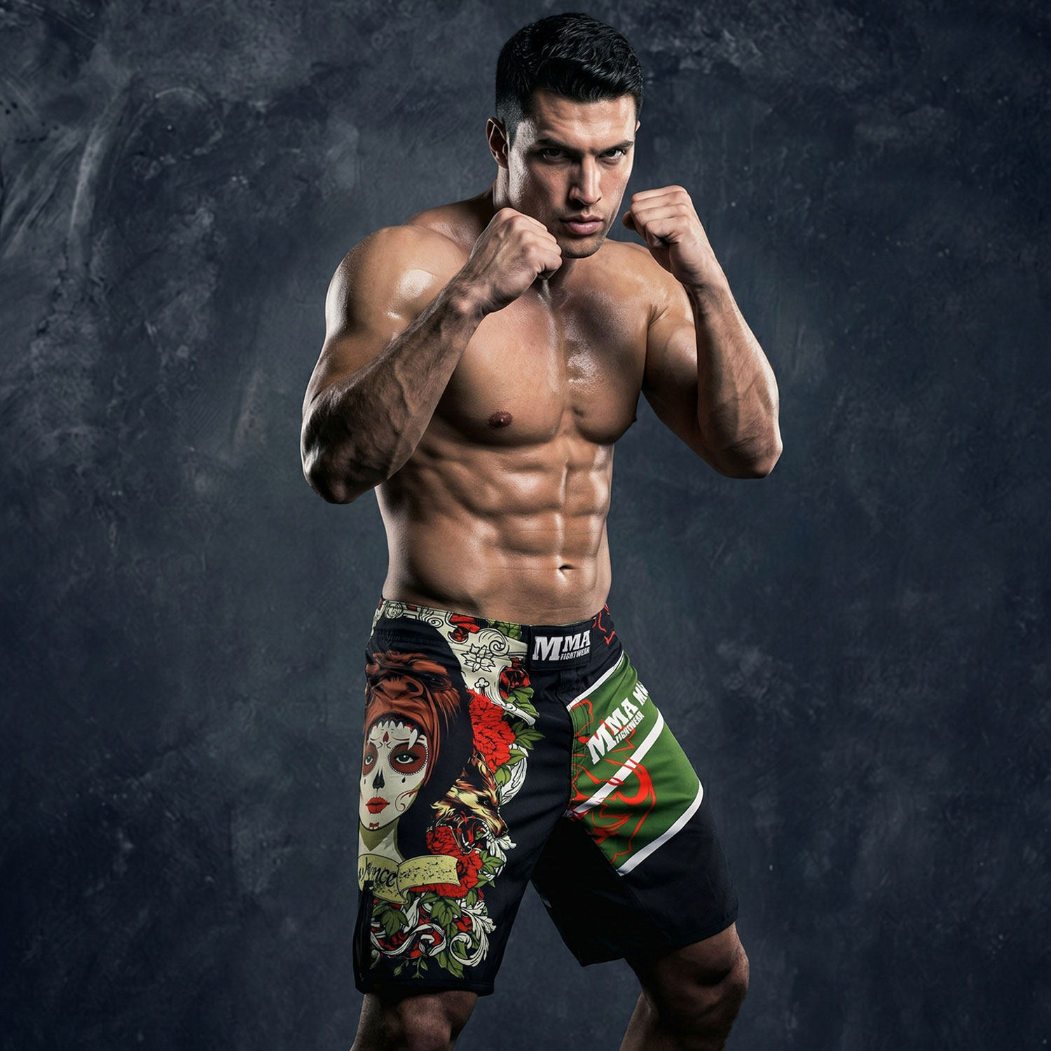 MMA搏击运动短裤男女UFC综合格斗训练泰拳击裤子柔术散打定制比赛
