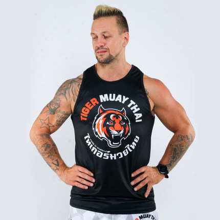 老虎泰拳TIGER MUAY THAI拳击服搏击背心MMA格斗健身训练速干运动