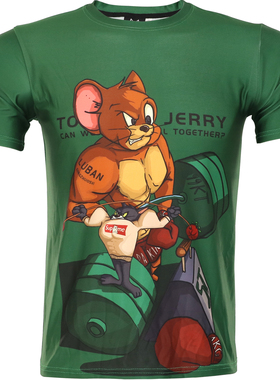 MMA综合格斗速干短袖男泰拳击UFC搏击毒液训练青春潮流男武术T恤