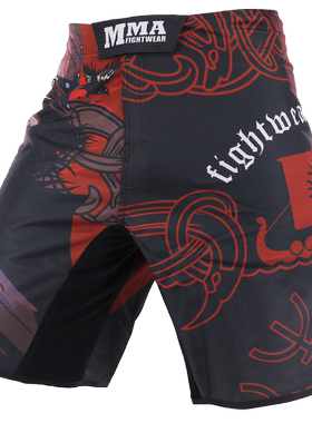 MMA短裤搏击运动健身UFC综合格斗训练泰拳裤子散打柔术跑步肌肉夏