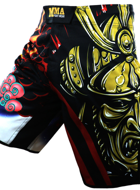 MMA搏击运动短裤男UFC综合格斗训练健身泰拳击定制裤子柔术散打服