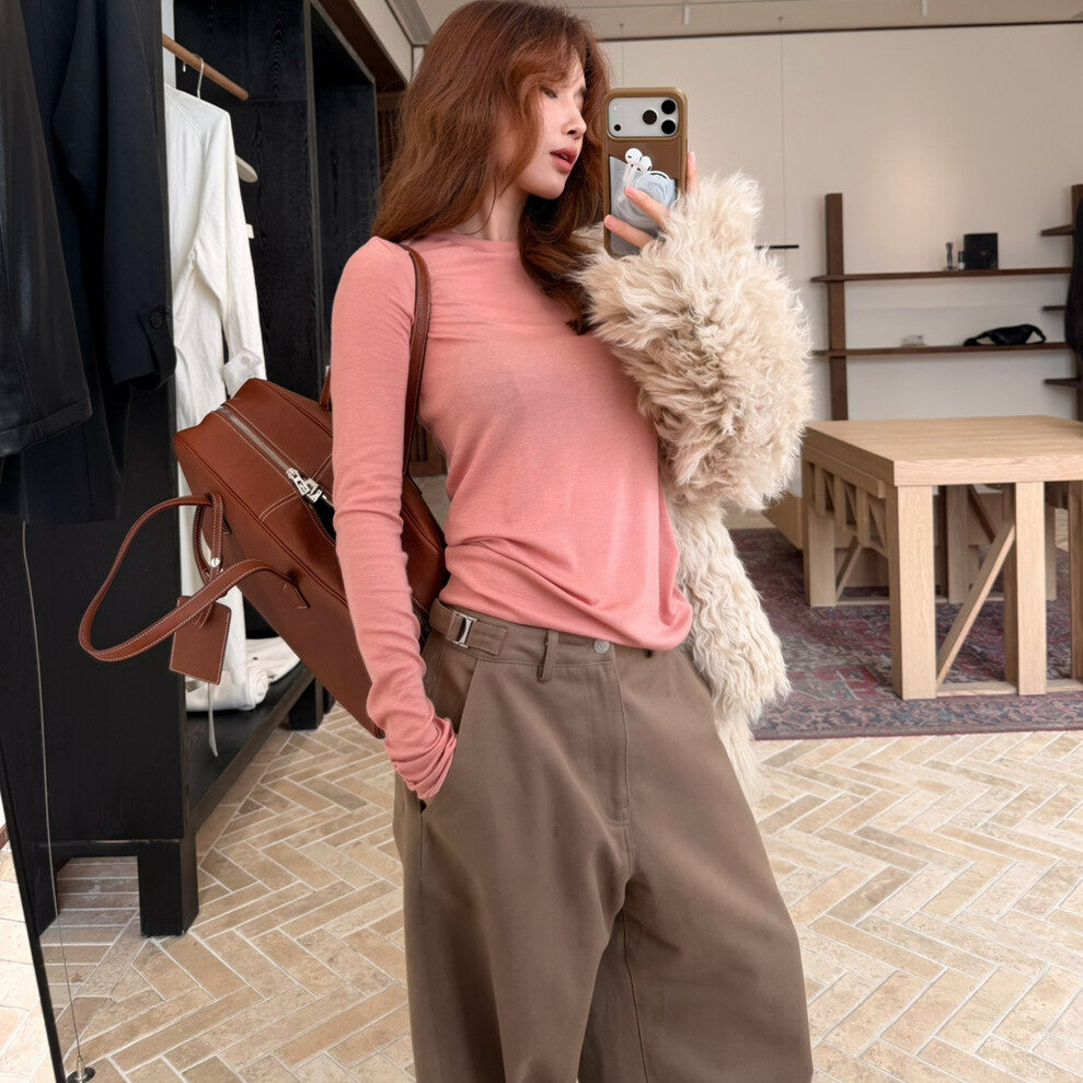 2025冬季新款百搭长袖T恤