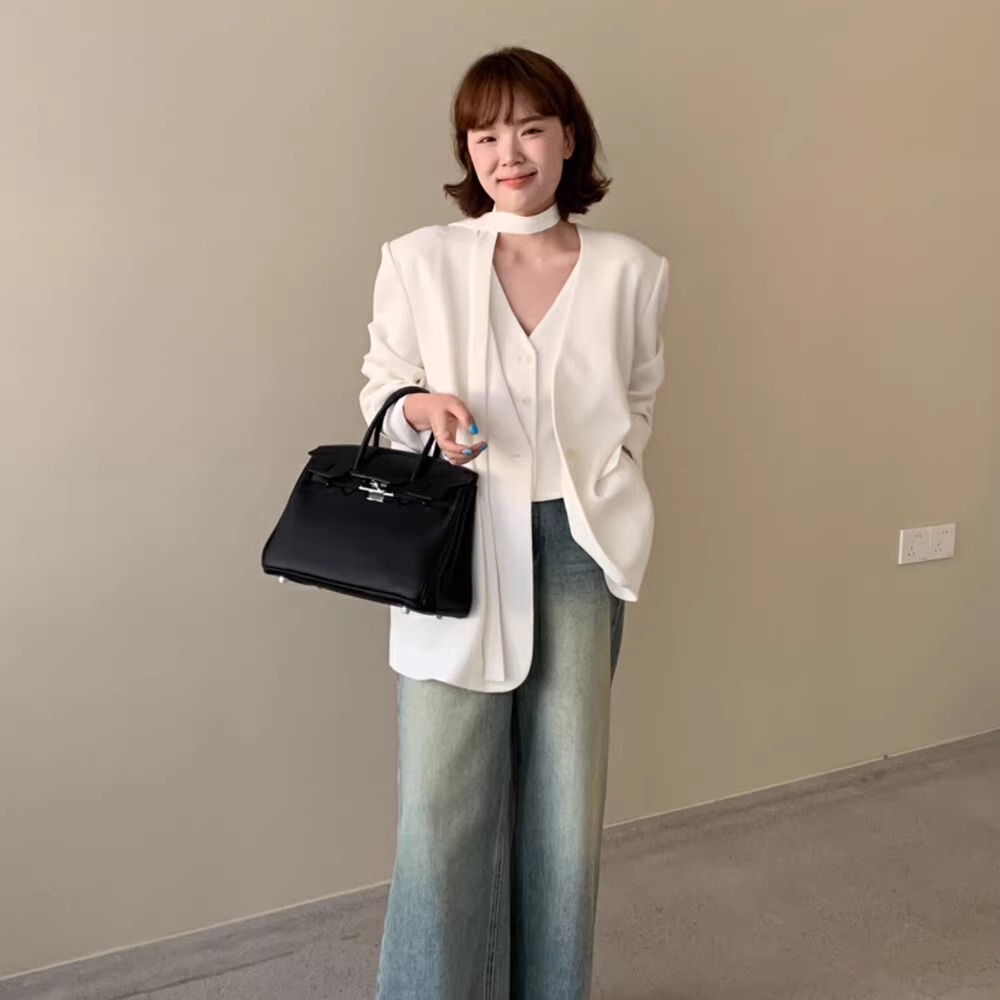 2025春季新款寬松西裝外套