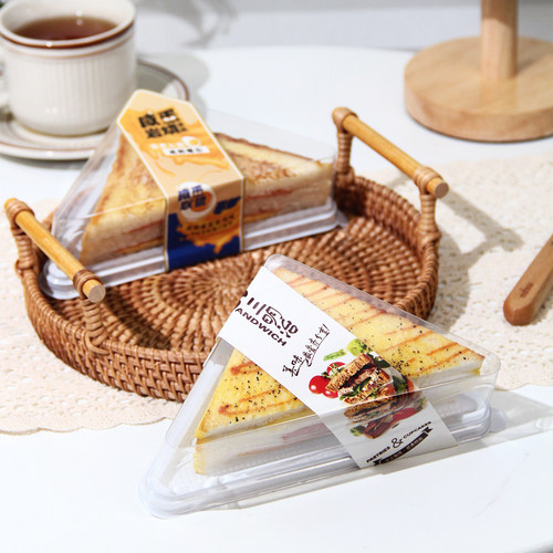 三明治包装盒三角形蛋糕盒子带盖