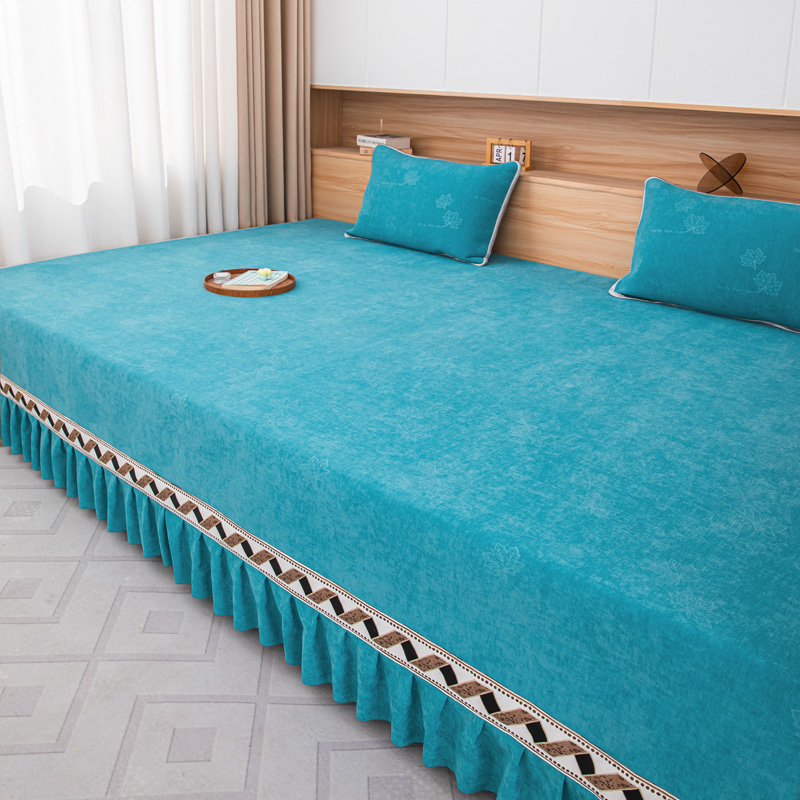 最新款雪尼尔轻奢大炕盖榻榻米床盖防滑定制四季通用电热炕火炕罩