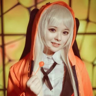 外套狂赌之渊COS服哒哒甜日漫角色扮演黄泉服装月cosplay露娜橘色