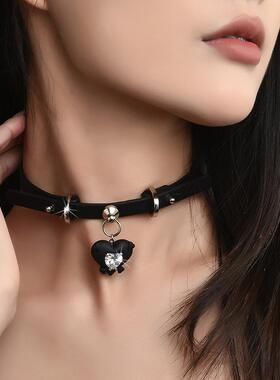 新款爱心项圈锁骨链女性性感另类