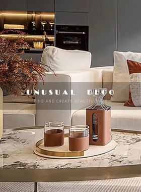 UNUSUALDECO皮质金属饰品摆件