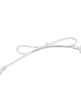 白色三孔梅花尾笔记本电脑电源线适用联想华硕惠普戴尔适配充电器