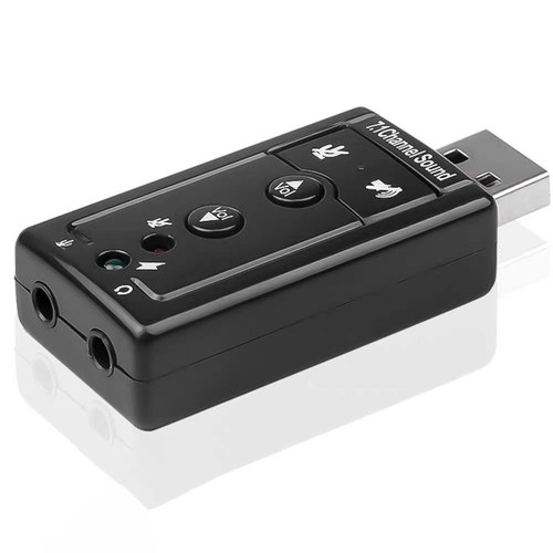 免驱USB声卡3D虚拟7.1外置音频