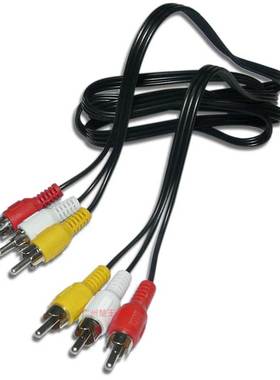 1.5米3米三对三AV线机顶盒DVD电视机3对3莲花头音频视频公对公线