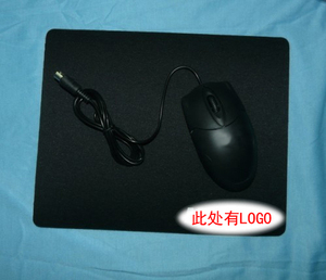 鼠标垫250*210*5MM加厚垫 游戏 办公 黑色 滑鼠垫子2毫米纯黑垫