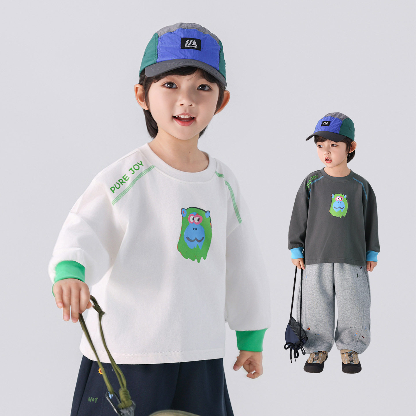 男童纯棉长袖T恤2026新品春款男孩打底衫体恤宝宝春装上衣超好看