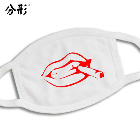 性感红唇口罩 可爱情侣纯棉防尘防雾霾个性口罩时尚韩国冬潮男女