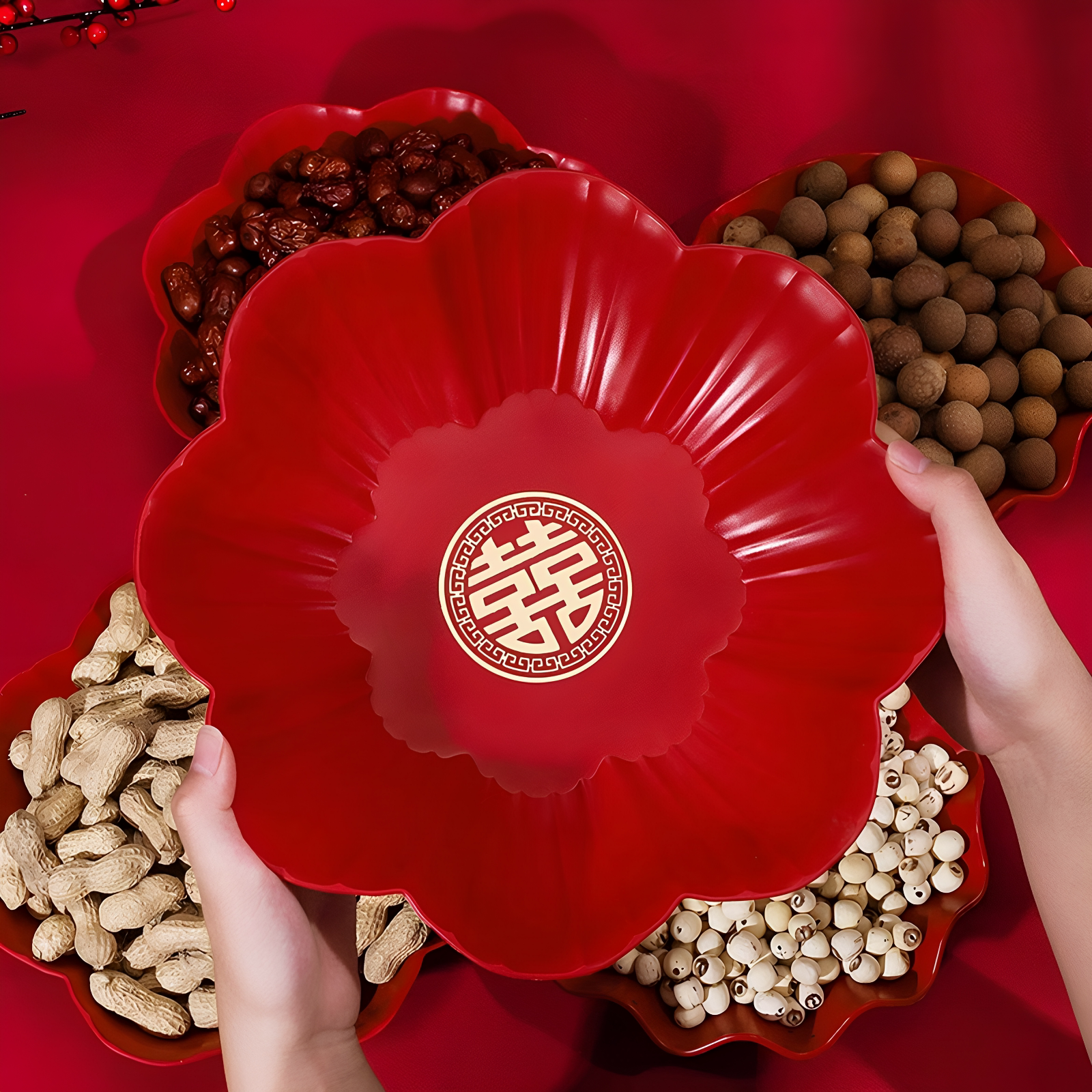 结婚糖果盘家用客厅茶几零食盘