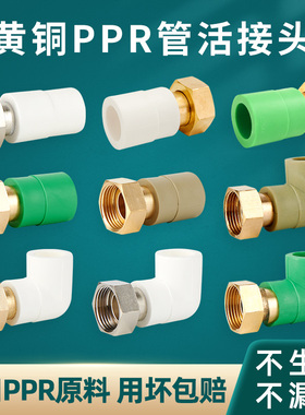 ppr活接头4分6分PPR管内丝接头热水器20热水管25管32热熔水管配件