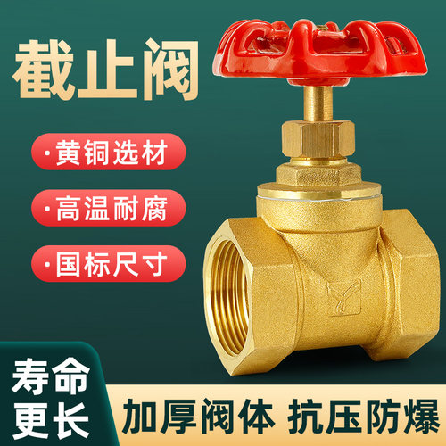 1寸1寸2水表前黄铜截止阀耐高温