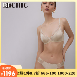 BC13BJ1 BeChic不期而遇24 4薄杯文胸真丝内衣女薄款