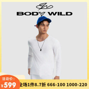 保暖内衣男ZBN72NR3 BODY 精奥暖衣V领长袖 WILD23新款 轻薄秋衣