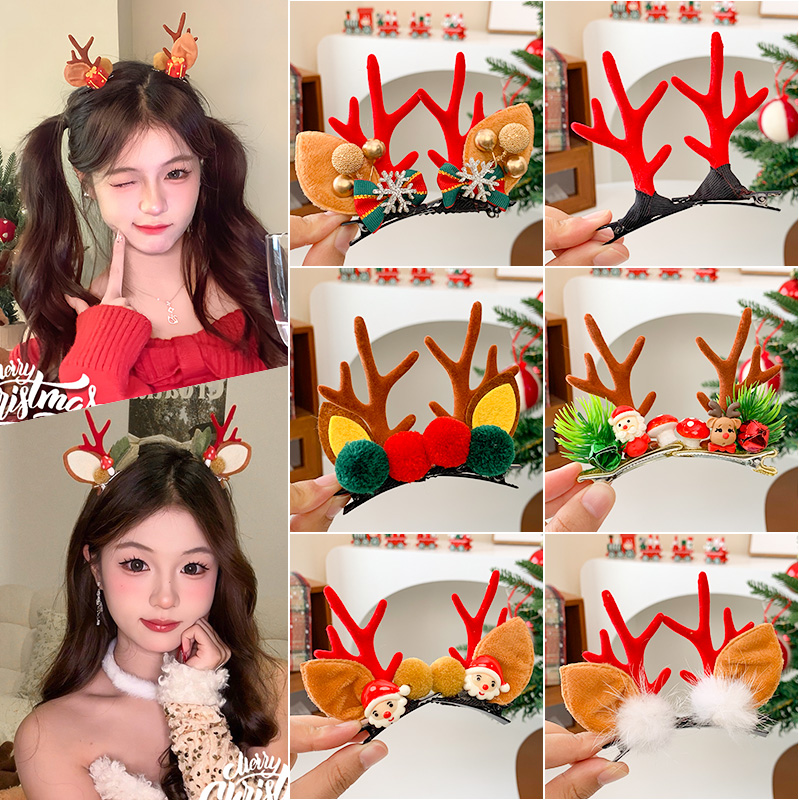 圣诞节装饰品发夹节日装扮头饰