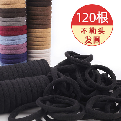 taobao agent Hair rope, black elastic durable ponytail