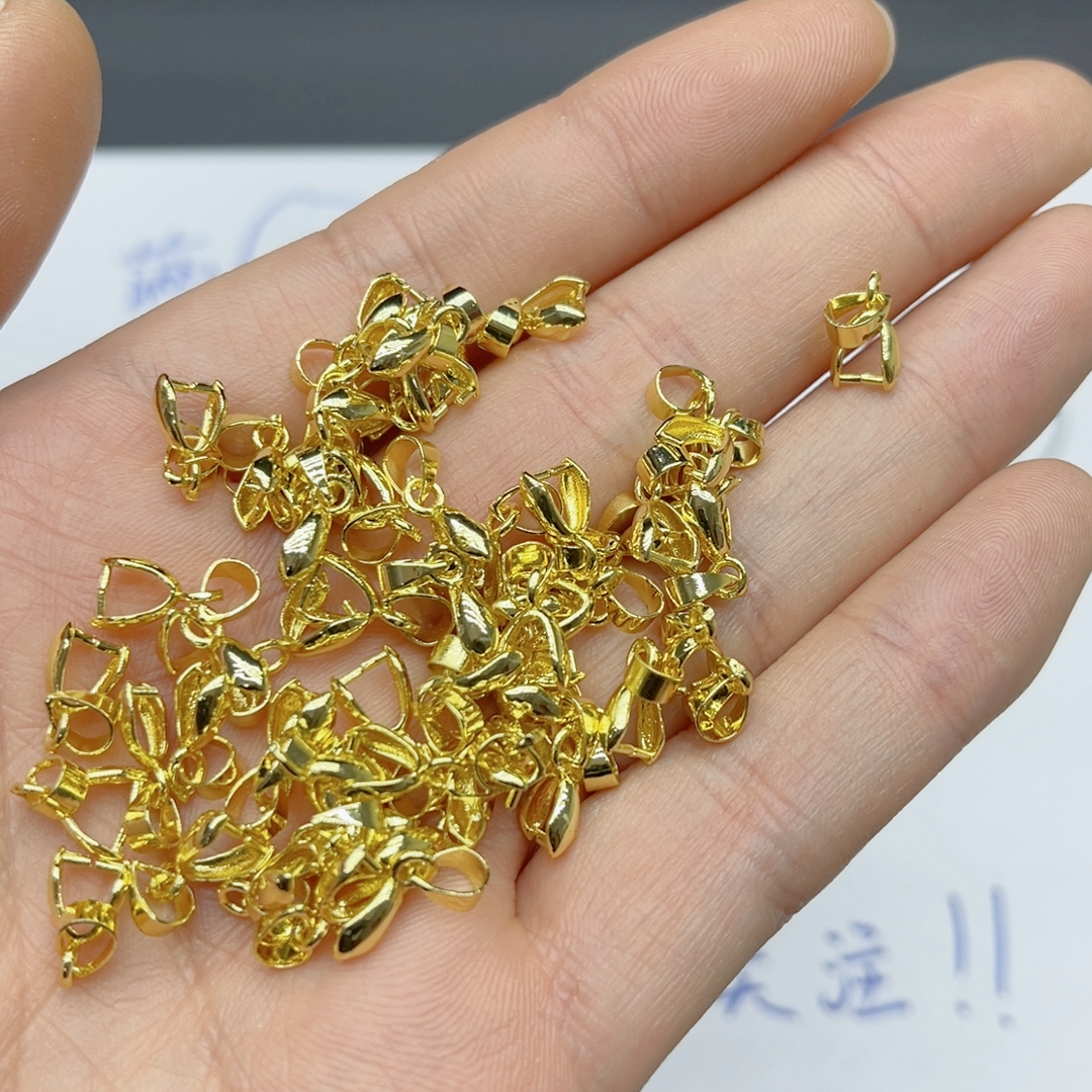 2号金色吊坠夹扣10个