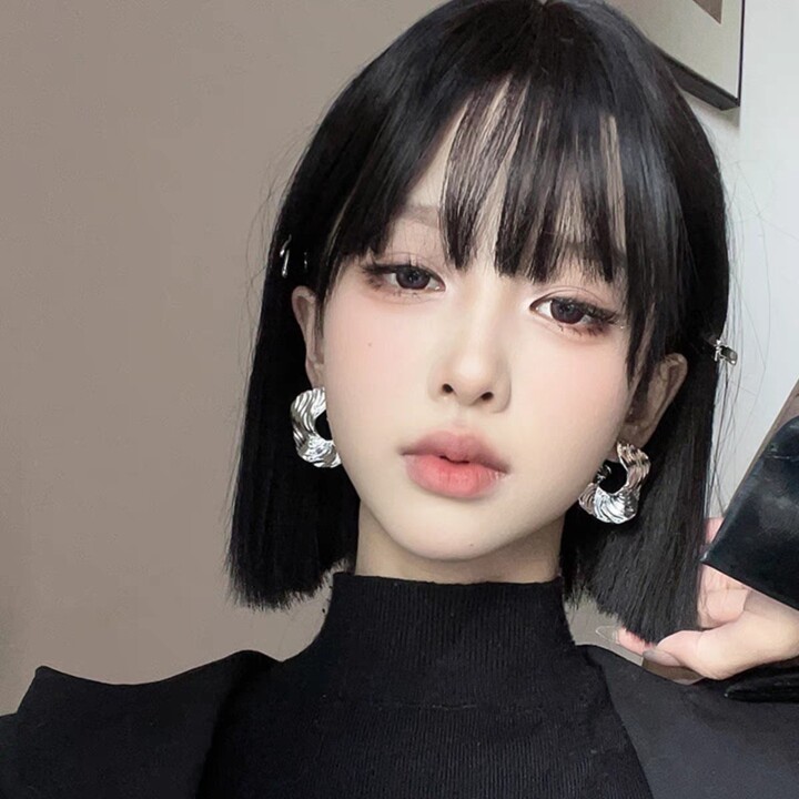 2026巨好看耳饰简约不规则纹理夸张耳钉轻奢小众独特漂亮超火耳环