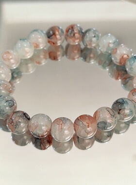 新中式玻璃手链手串高颜值古风闺蜜仙女甜美小众学生版首饰