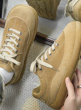2026年春季新款复古时尚潮流休闲阿甘鞋休闲勃肯百搭低帮男鞋