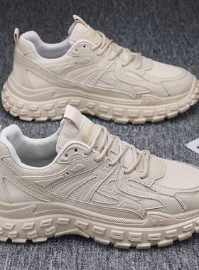 2025秋季老爹鞋网面透气耐磨休闲鞋轮胎底运动跑步鞋跨境男鞋