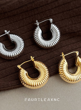 时尚感空心圆形几何潮欧美个性新款耳饰工厂耳环饰品女供应链