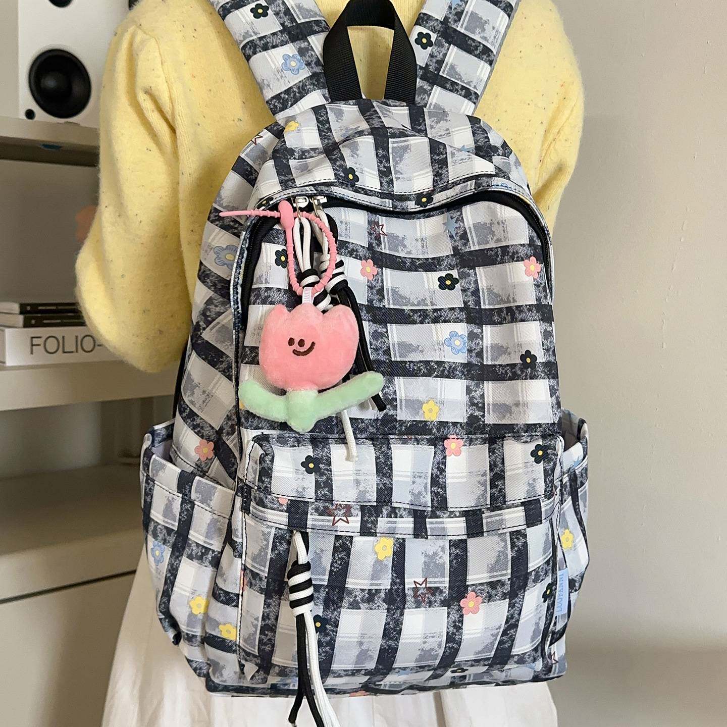 商场品牌新款高颜值学院风美少女背包ins初高中生休闲简约轻便百