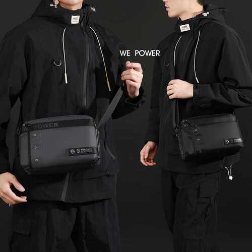 专柜品牌WEPOWER新款潮流时尚挎包旅游百搭斜挎包包男士休闲通勤